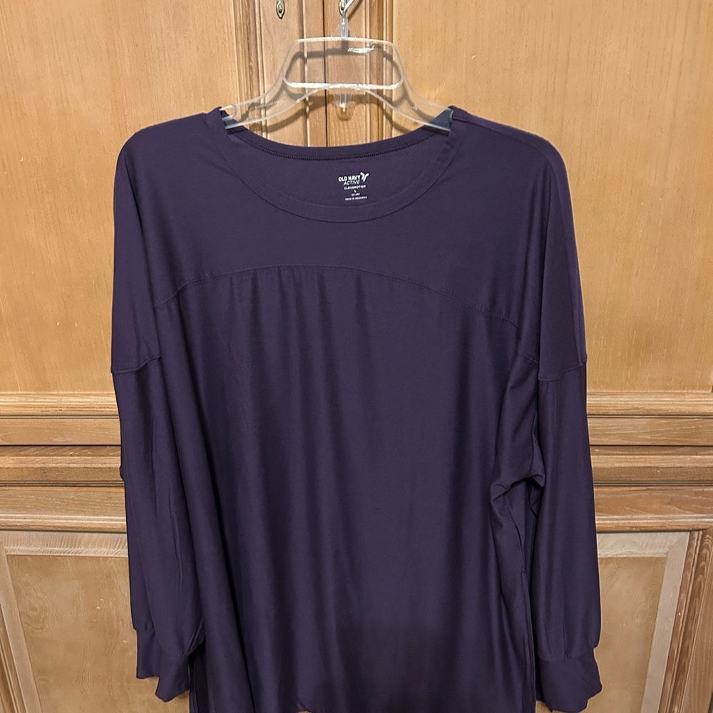 Old Navy Women's Deep Purple Long Sleeve Tee